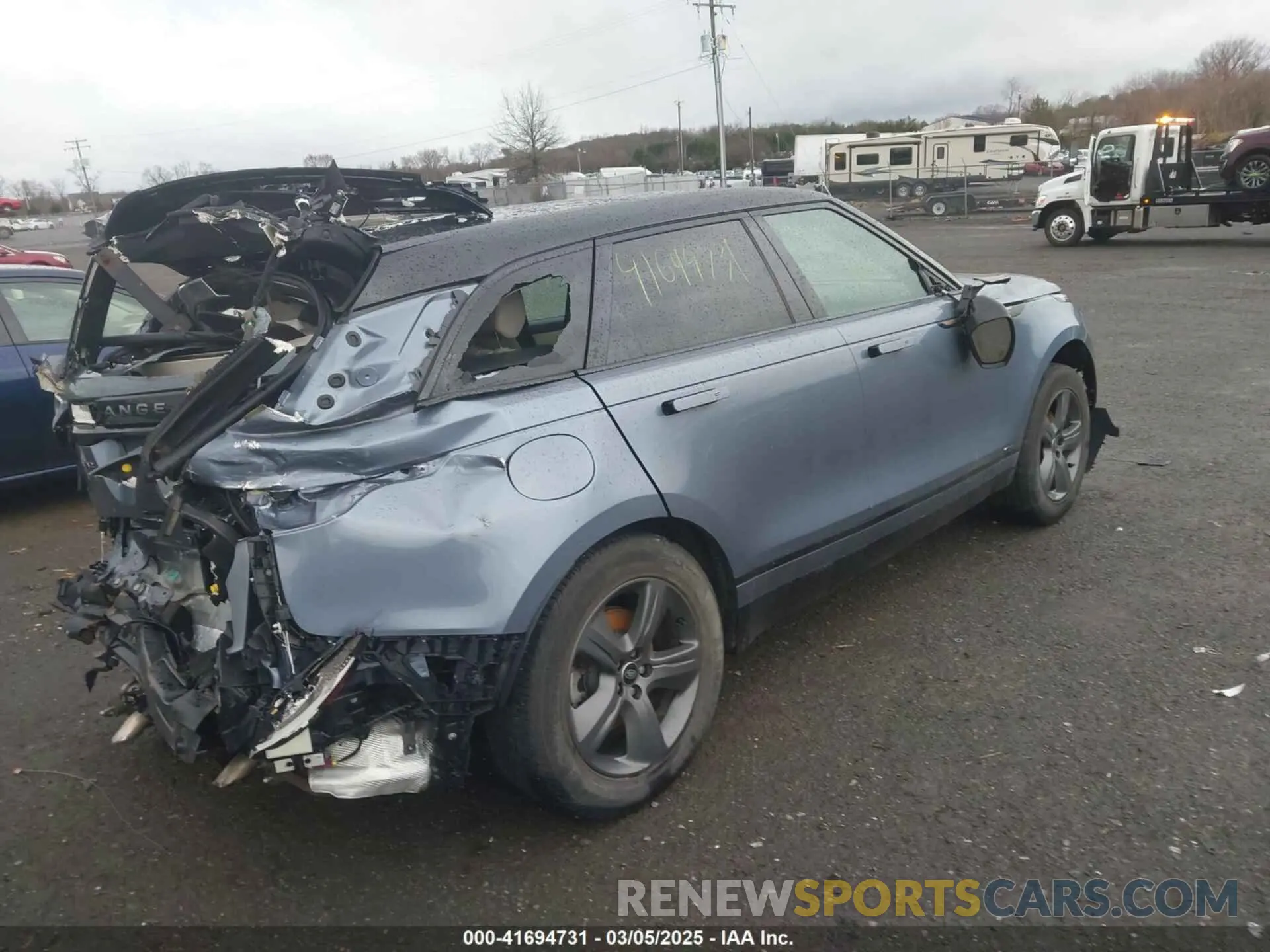 4 Photograph of a damaged car SALYT2EX7MA313759 LAND ROVER RANGE ROVER VELAR 2021