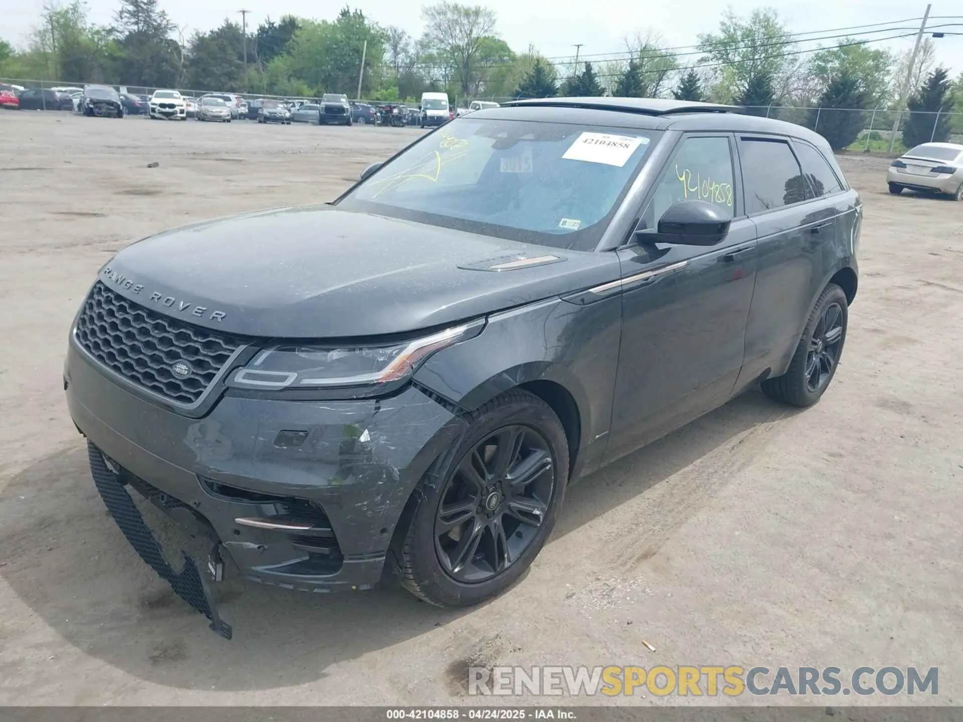 2 Фотография поврежденного автомобиля SALYT2EX8MA323426 LAND ROVER RANGE ROVER VELAR 2021