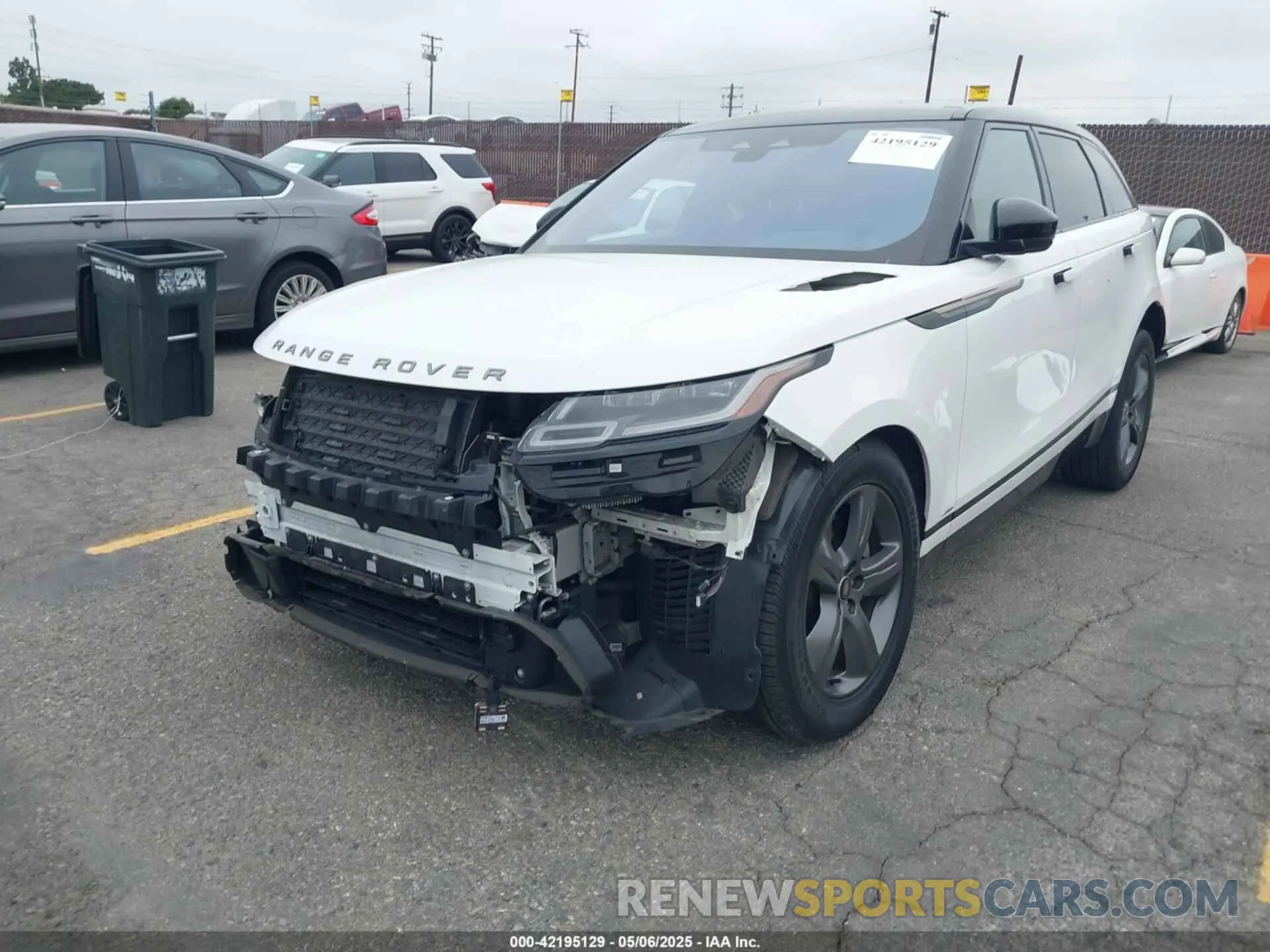 2 Фотография поврежденного автомобиля SALYT2EXXMA314324 LAND ROVER RANGE ROVER VELAR 2021