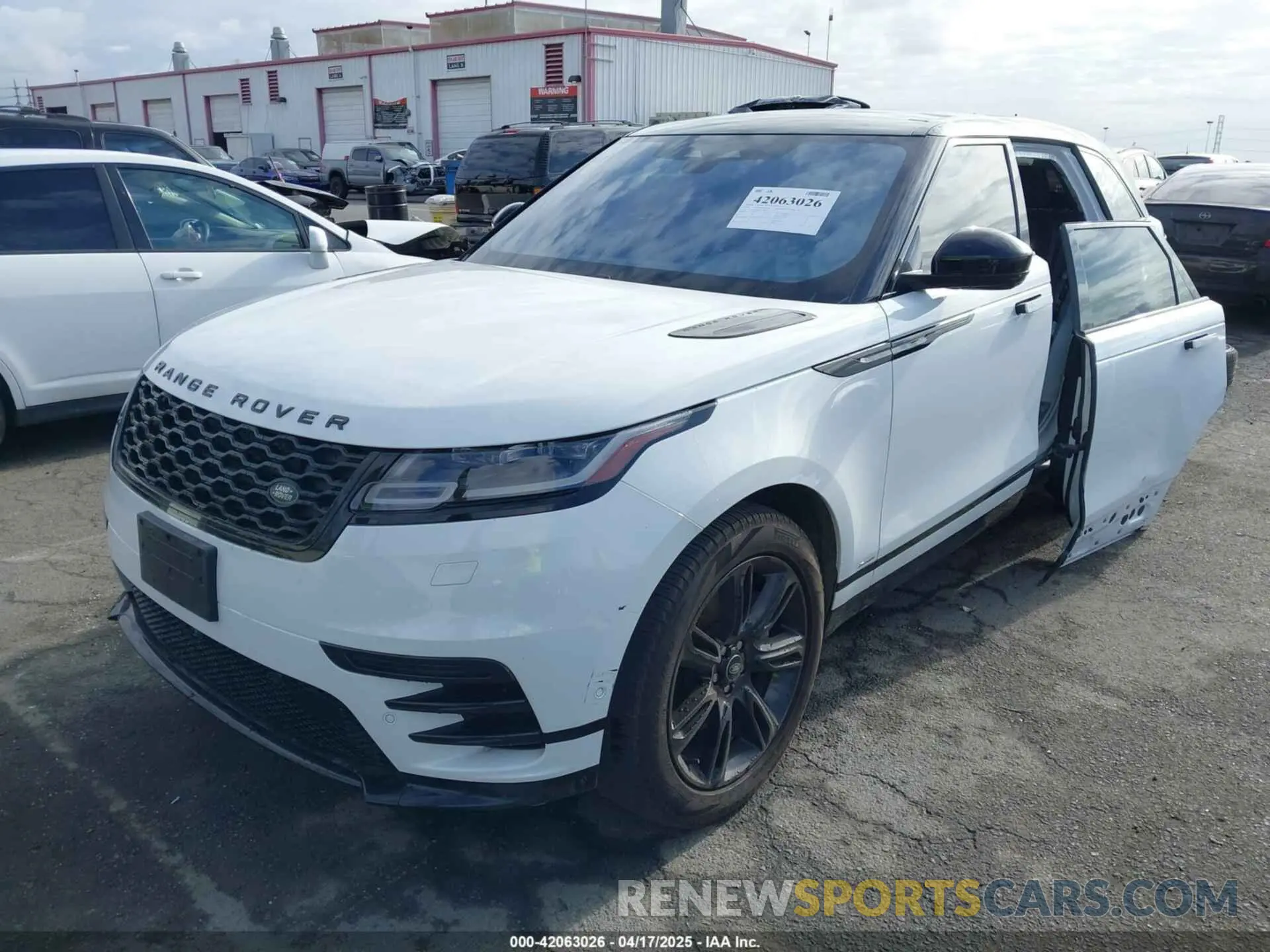 2 Фотография поврежденного автомобиля SALYT2EXXMA316087 LAND ROVER RANGE ROVER VELAR 2021