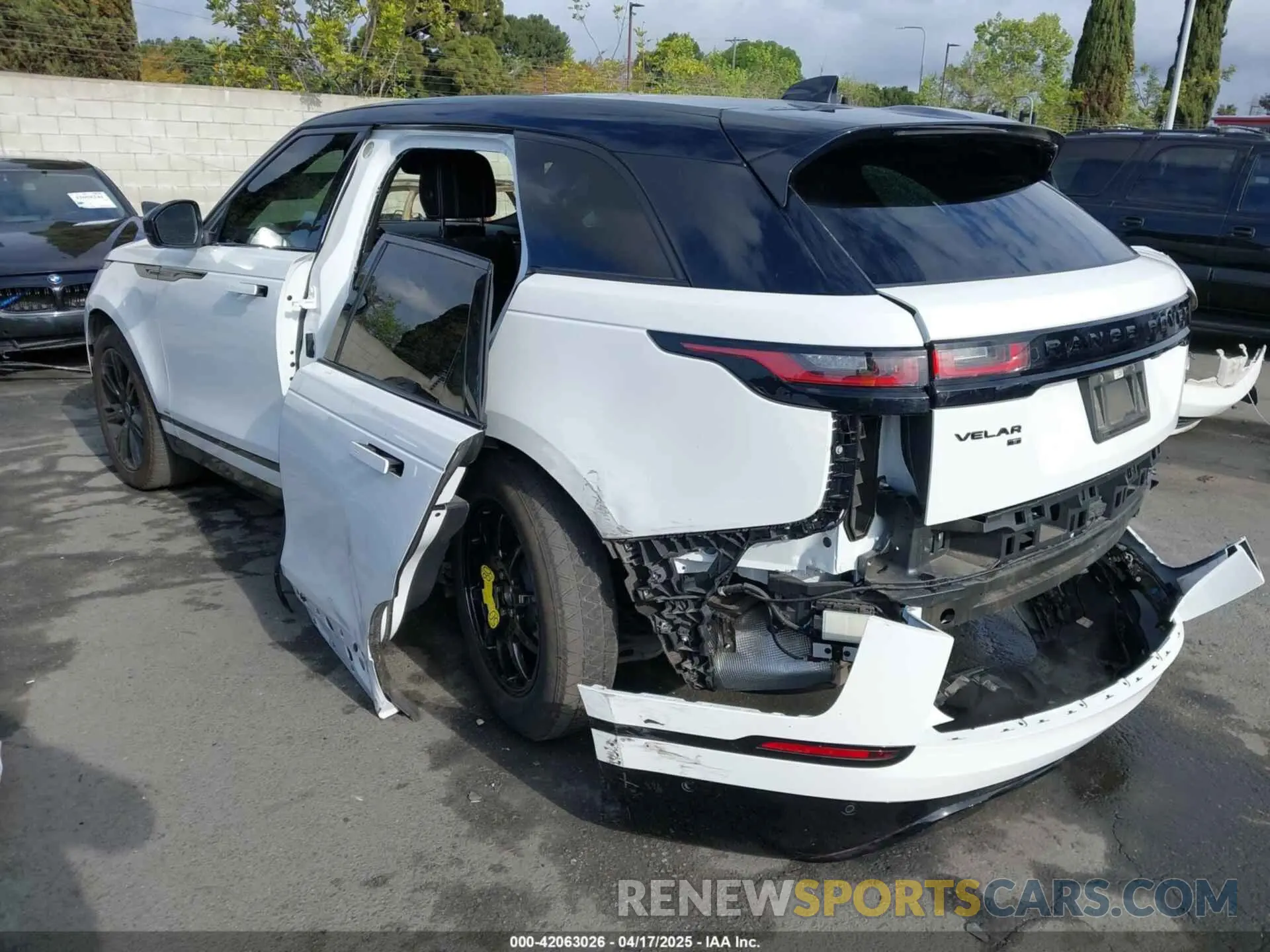 3 Фотография поврежденного автомобиля SALYT2EXXMA316087 LAND ROVER RANGE ROVER VELAR 2021