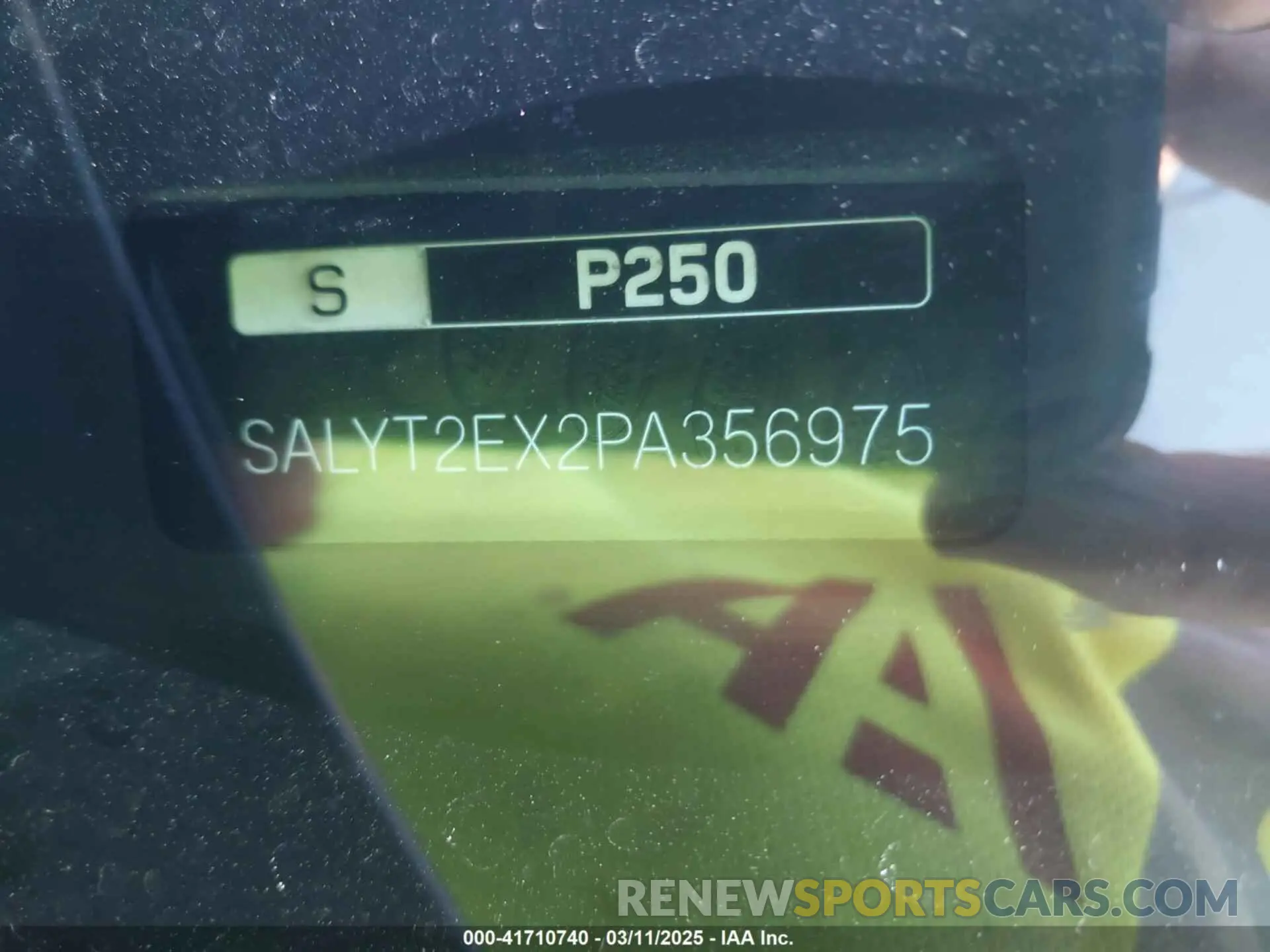 9 Фотография поврежденного автомобиля SALYT2EX2PA356975 LAND ROVER RANGE ROVER VELAR 2023