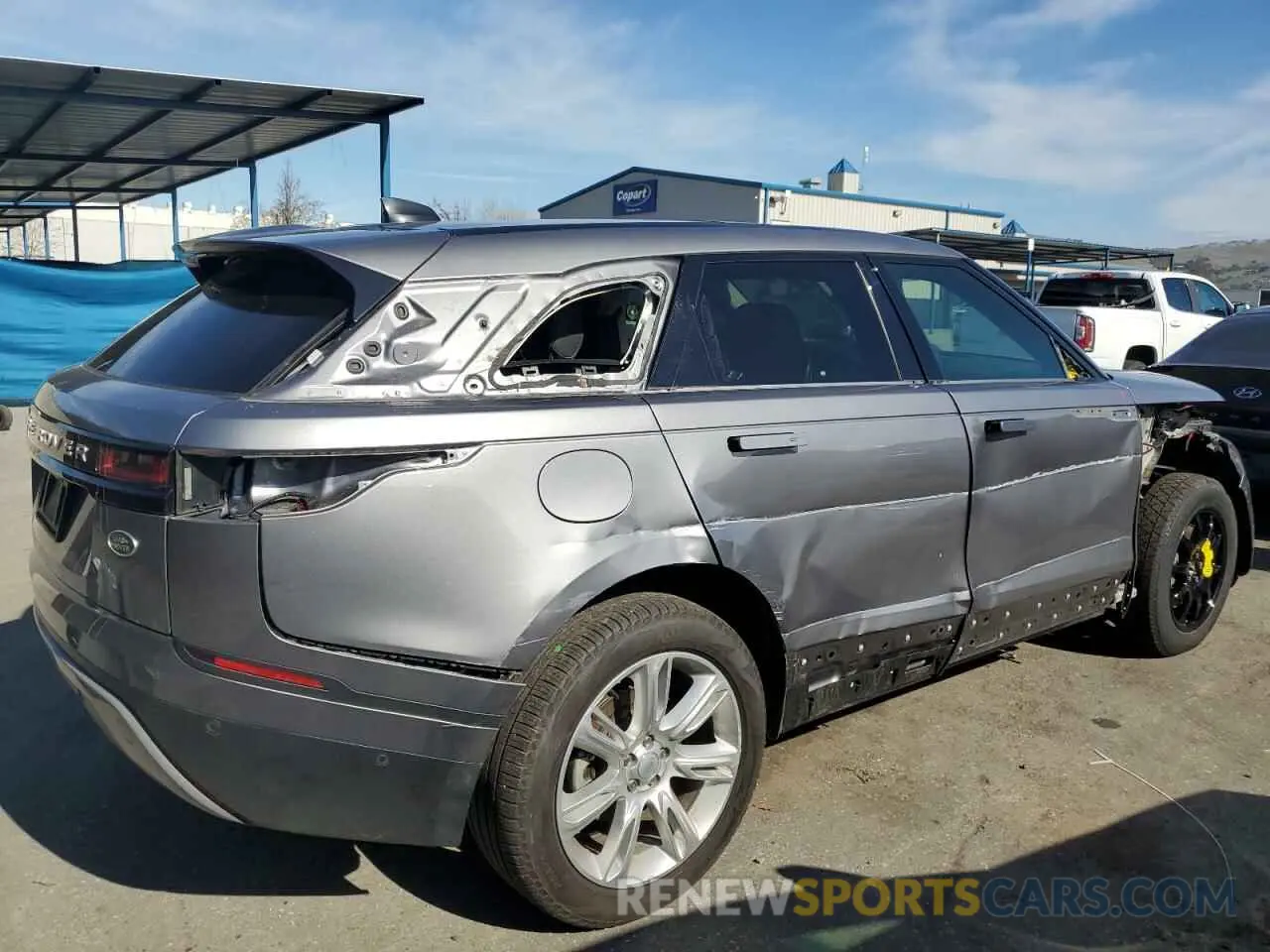 3 Фотография поврежденного автомобиля SALYJ2EX4MA327091 LAND ROVER RANGEROVER 2021