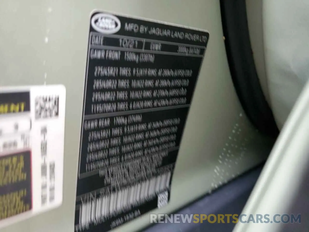 14 Photograph of a damaged car SALWZ2RE0NA216483 LAND ROVER RANGEROVER 2022
