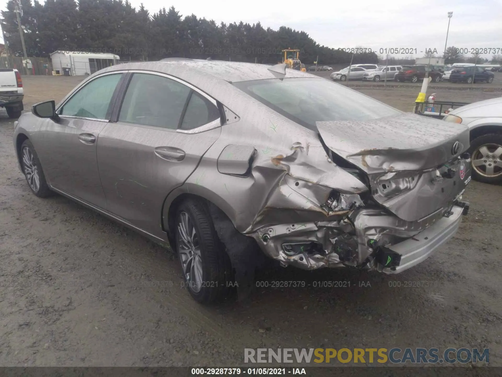 3 Фотография поврежденного автомобиля 58ADZ1B10LU053270 LEXUS ES 2020