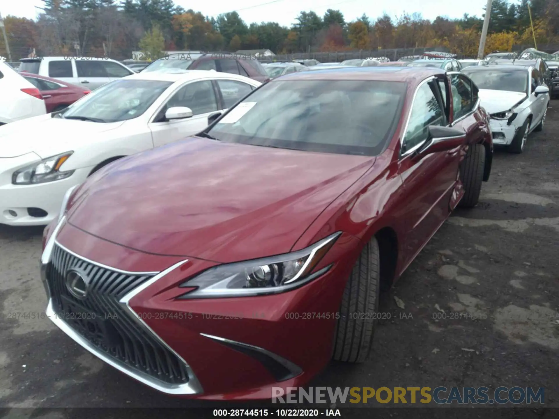 2 Photograph of a damaged car 58ADZ1B13LU058978 LEXUS ES 2020