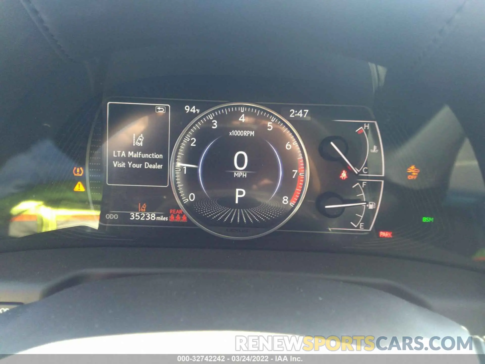 7 Фотография поврежденного автомобиля 58ADZ1B15MU097556 LEXUS ES 2021