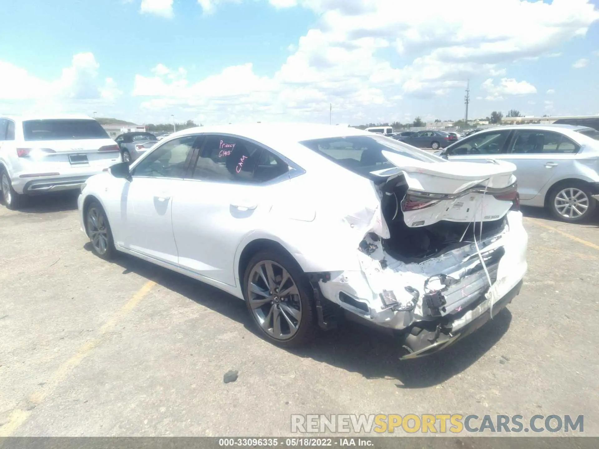 3 Photograph of a damaged car 58AGZ1B11MU090973 LEXUS ES 2021