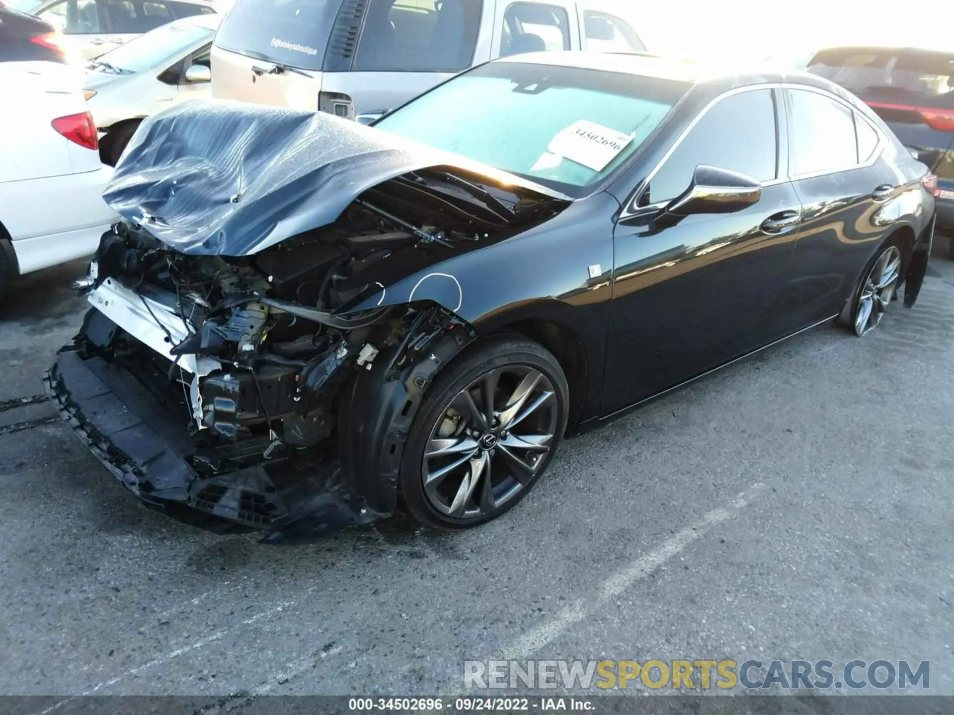 2 Photograph of a damaged car 58AGZ1B18MU301456 LEXUS ES 2021