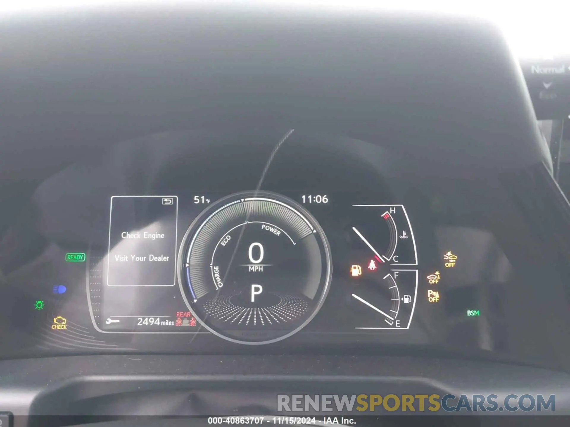 7 Фотография поврежденного автомобиля 58ADA1C14RU040827 LEXUS ES 300H 2024