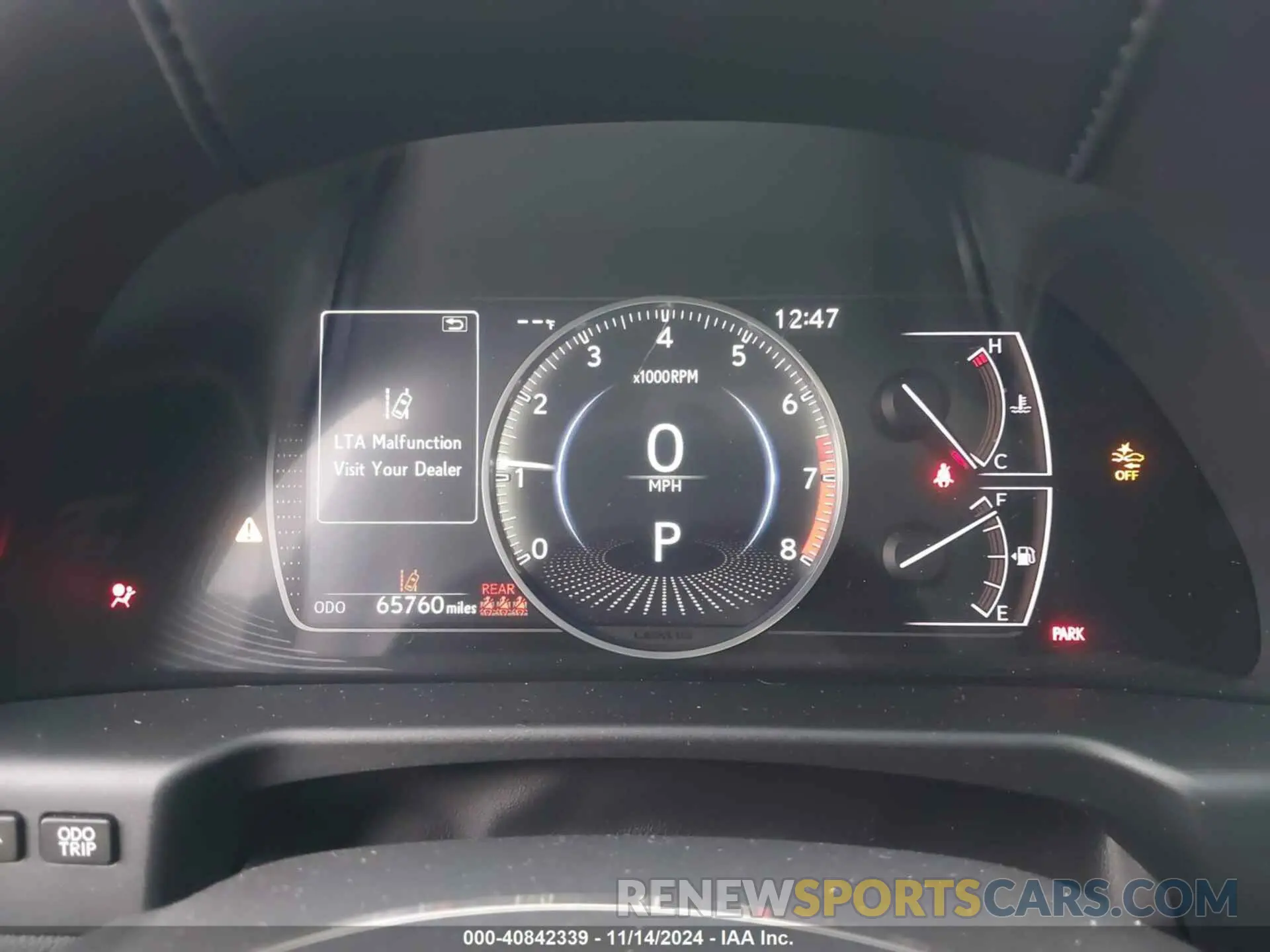 7 Фотография поврежденного автомобиля 58ACZ1B10LU064460 LEXUS ES 350 2020