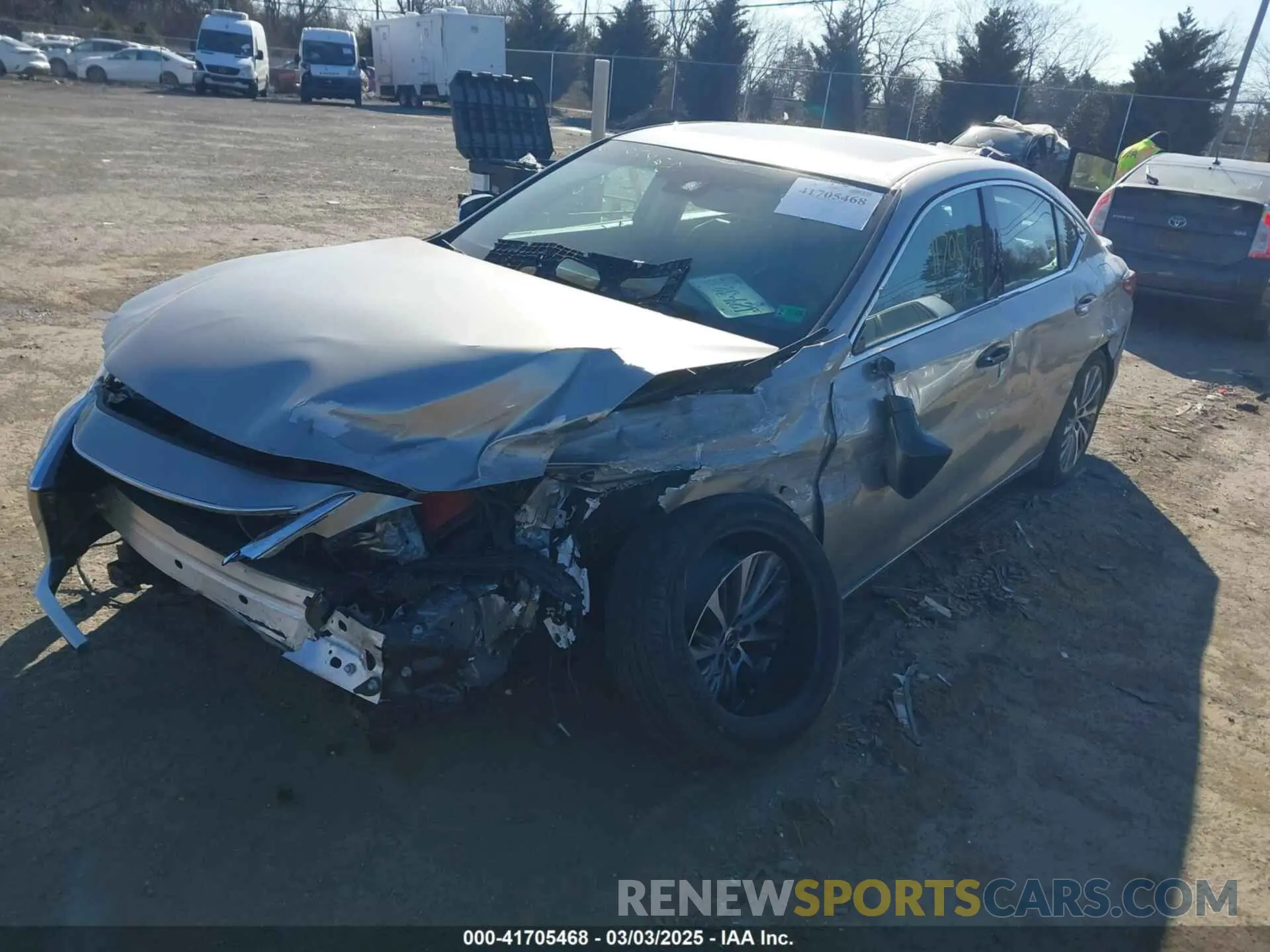 2 Фотография поврежденного автомобиля 58ADZ1B11LU069221 LEXUS ES 350 2020