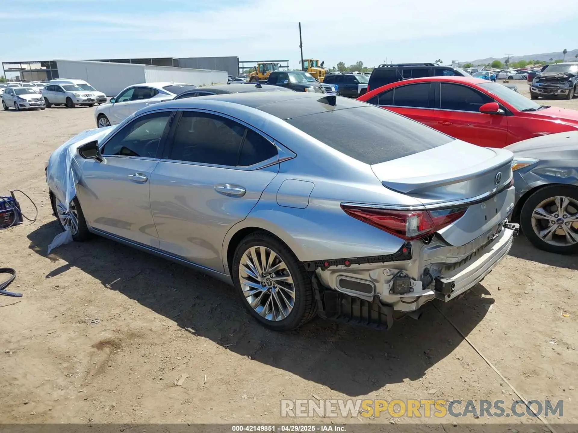 3 Photograph of a damaged car 58AFZ1B16PU148415 LEXUS ES 350 2023