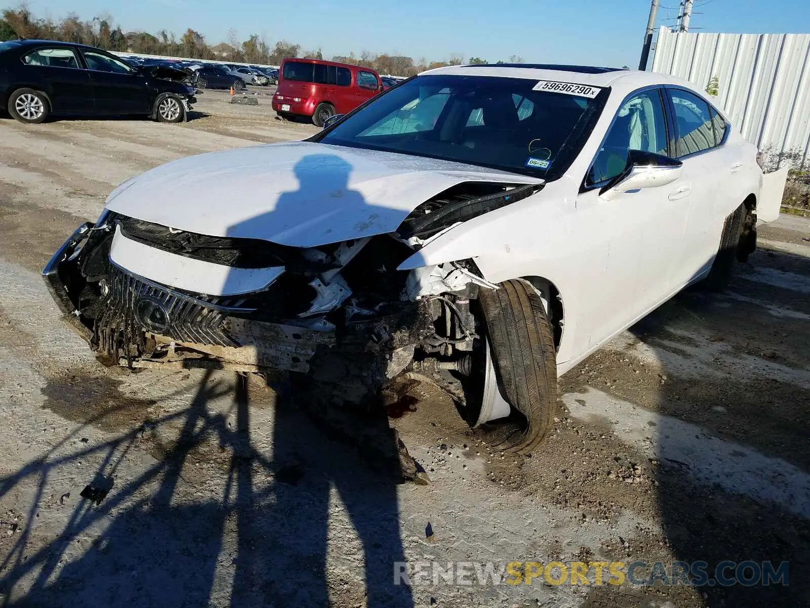 2 Photograph of a damaged car 58ACZ1B1XLU072968 LEXUS ES 350 BAS 2020