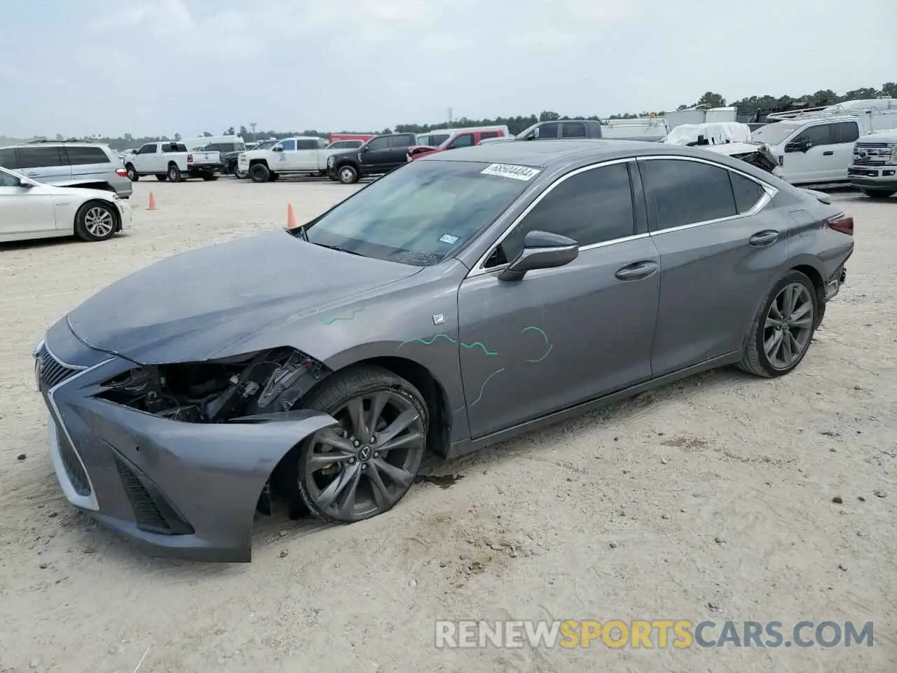1 Photograph of a damaged car 58AGZ1B19LU081548 LEXUS ES 350 F S 2020