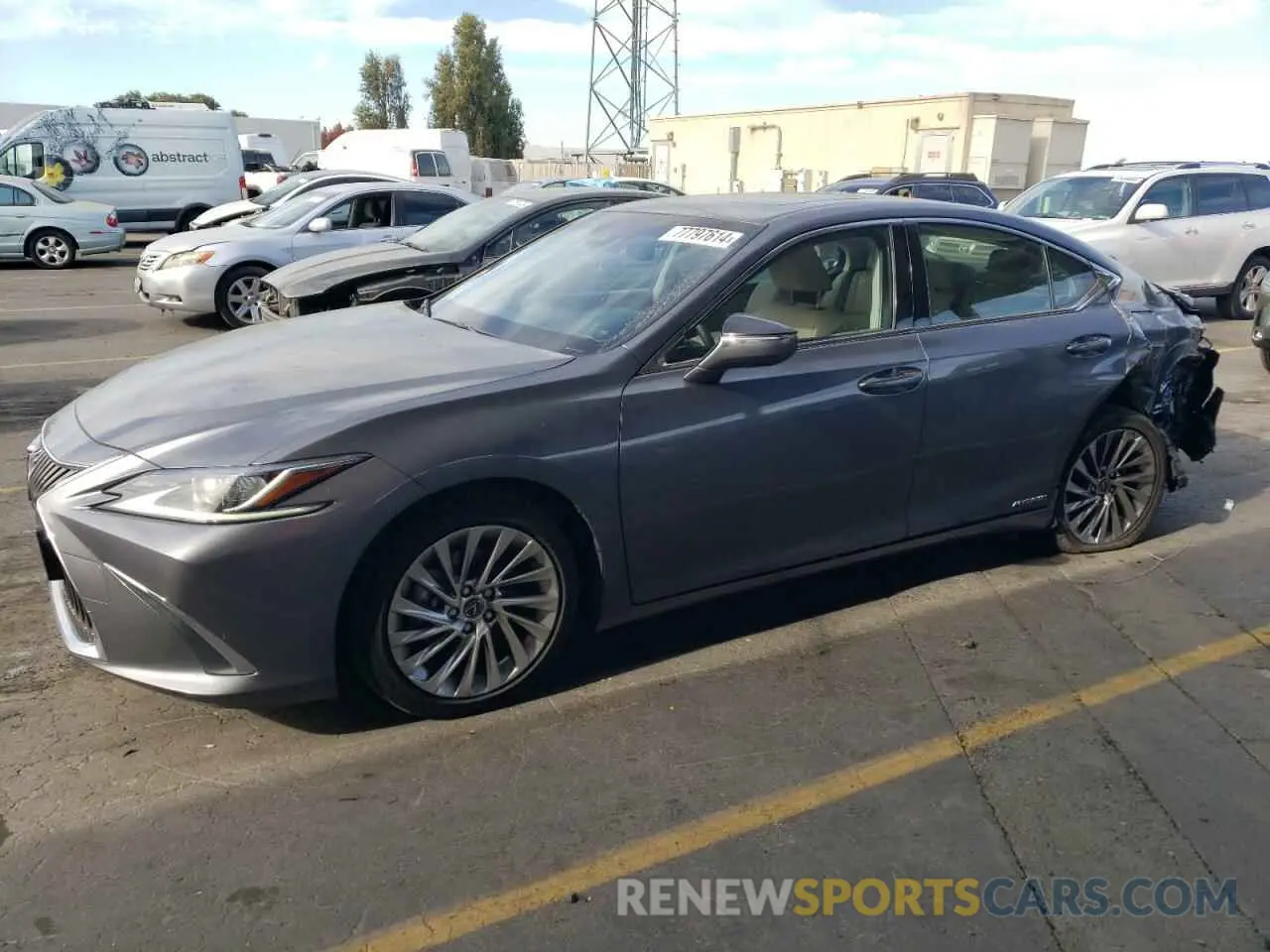 1 Фотография поврежденного автомобиля JTHB21B10K2041202 LEXUS ES300 2019
