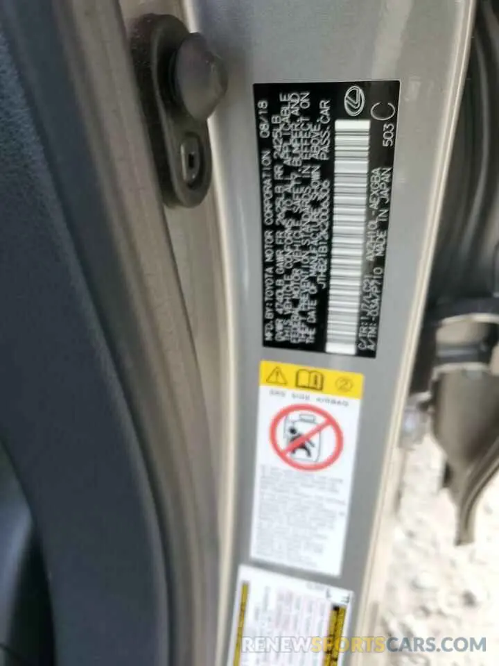 12 Photograph of a damaged car JTHB21B12K2006306 LEXUS ES300 2019