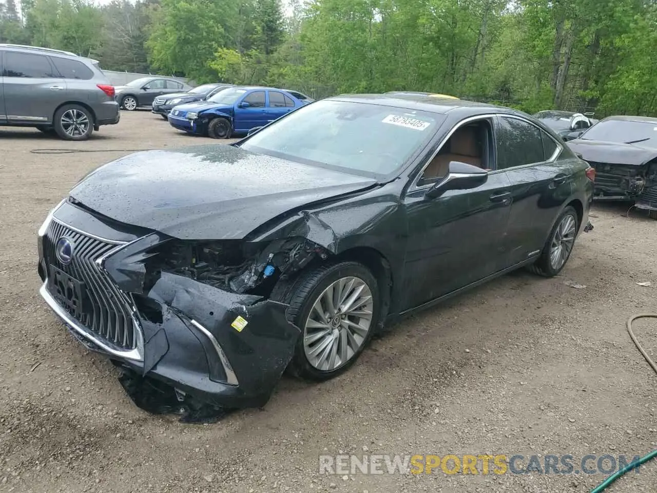 1 Photograph of a damaged car JTHB21B14K2010387 LEXUS ES300 2019