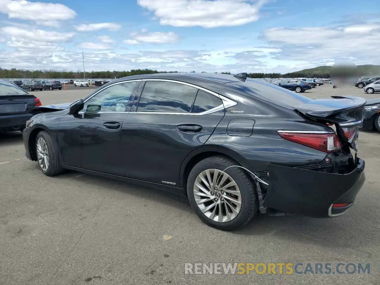 2 Photograph of a damaged car JTHB21B14K2035693 LEXUS ES300 2019