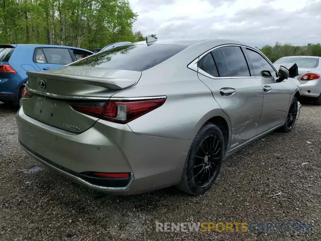 3 Photograph of a damaged car JTHB21B14K2043342 LEXUS ES300 2019