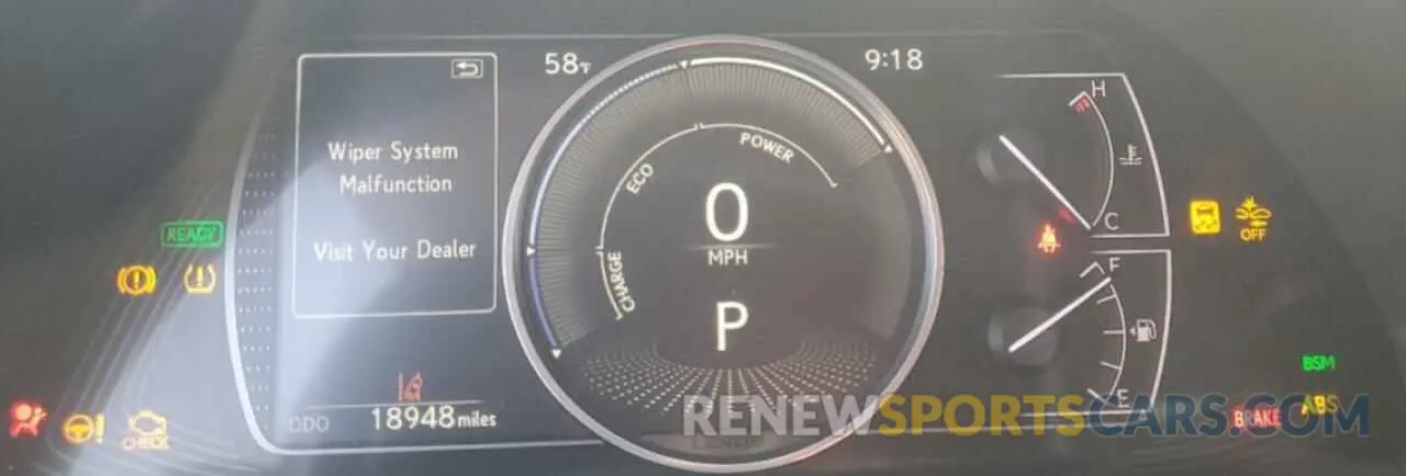 9 Фотография поврежденного автомобиля 58AEA1C14NU017563 LEXUS ES300 2022