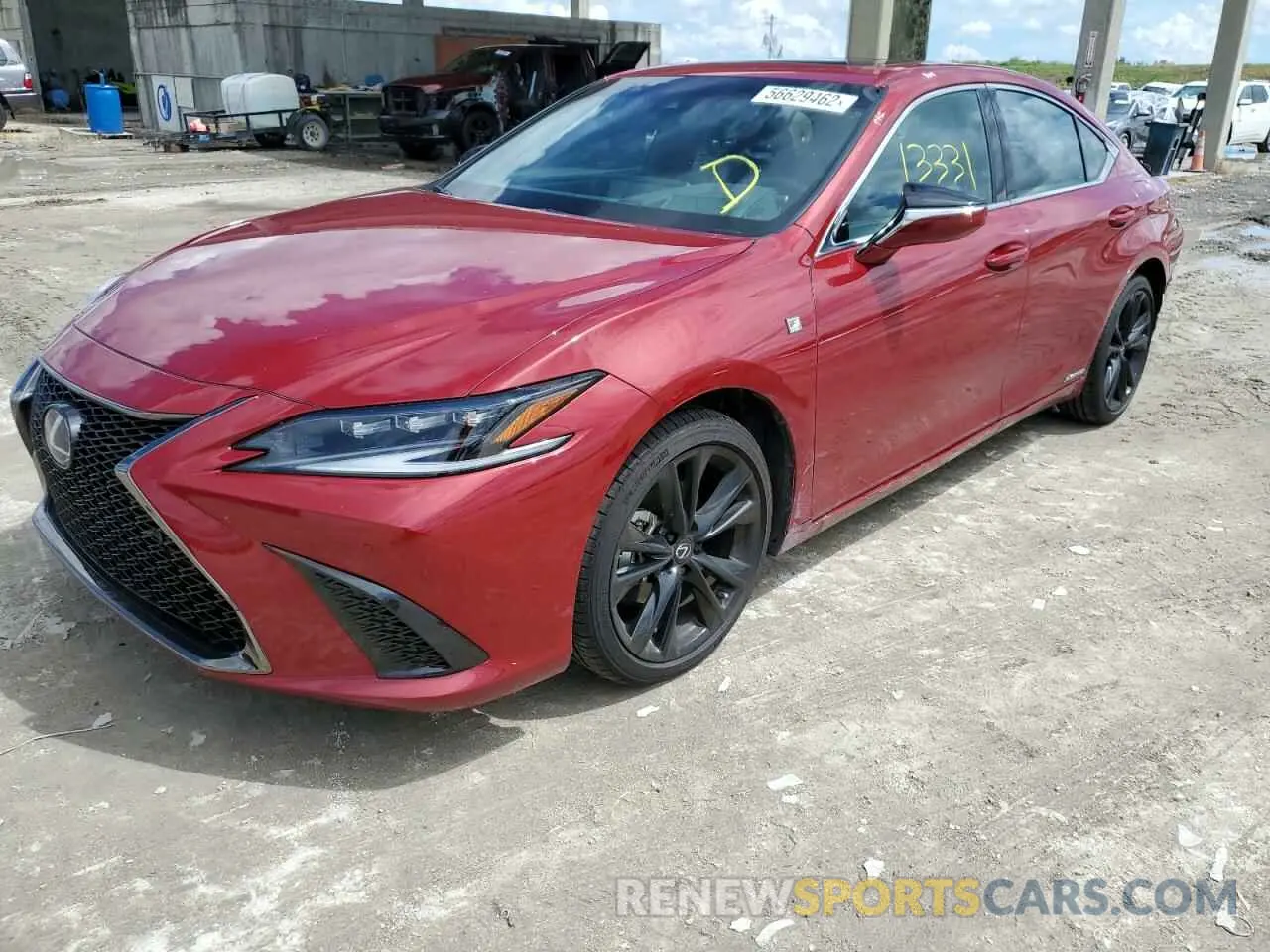 2 Фотография поврежденного автомобиля 58AGA1C13NU015523 LEXUS ES300 2022