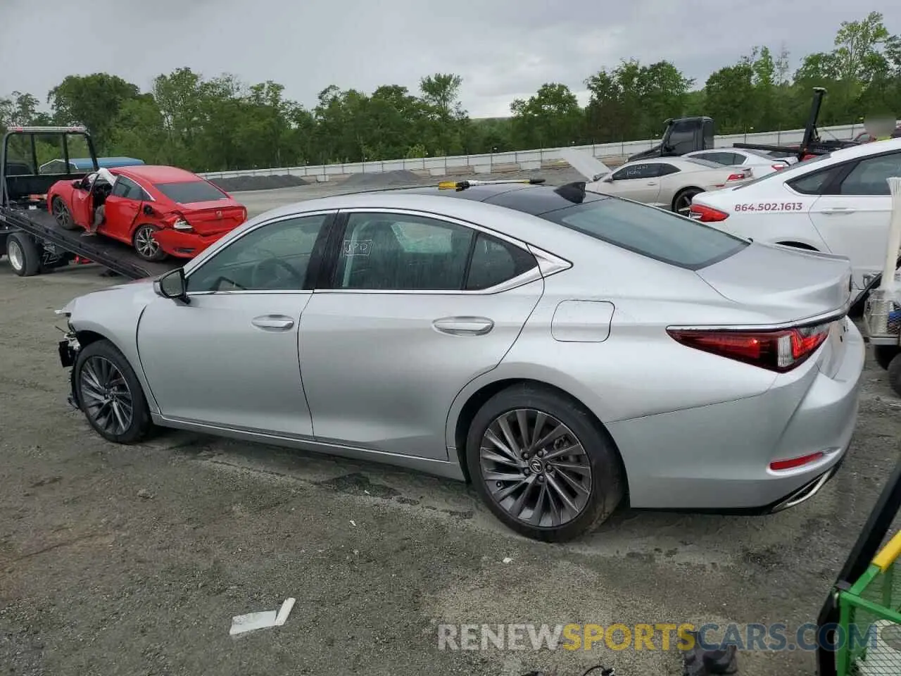 2 Photograph of a damaged car 58ABZ1B10KU013325 LEXUS ES350 2019