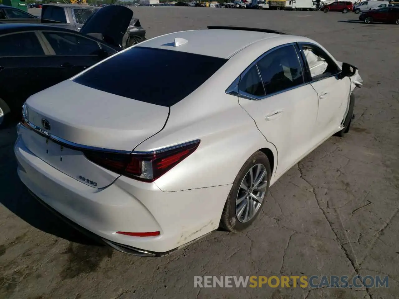 4 Photograph of a damaged car 58ABZ1B10KU016709 LEXUS ES350 2019