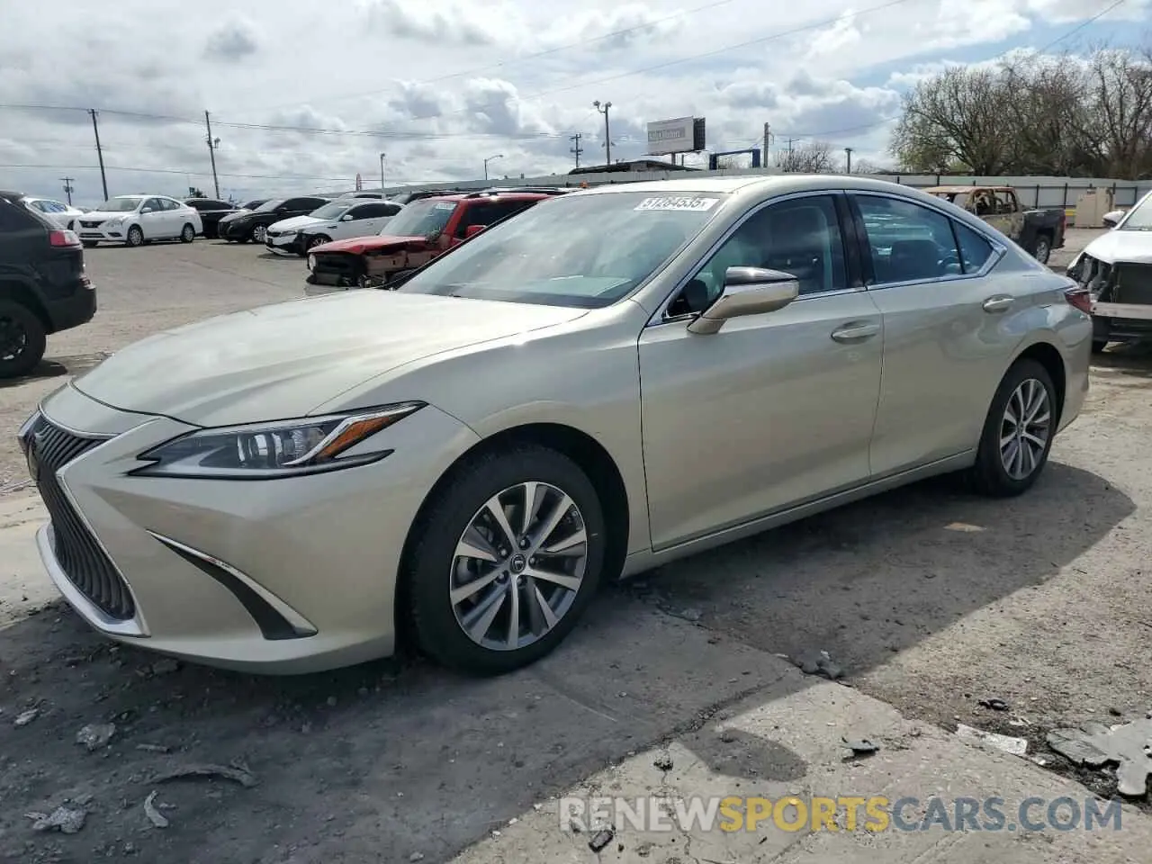 1 Photograph of a damaged car 58ABZ1B10KU020498 LEXUS ES350 2019