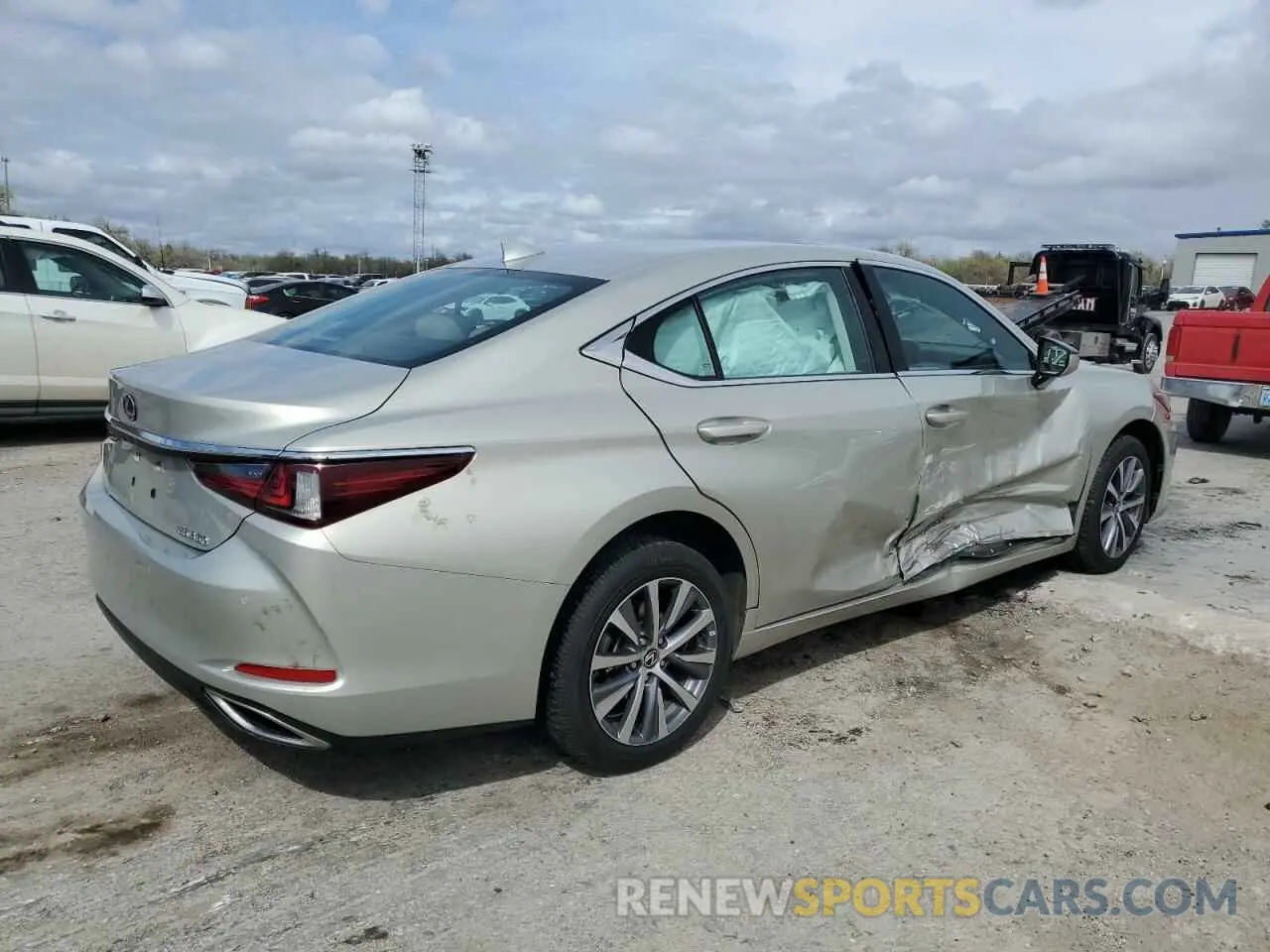 3 Photograph of a damaged car 58ABZ1B10KU020498 LEXUS ES350 2019