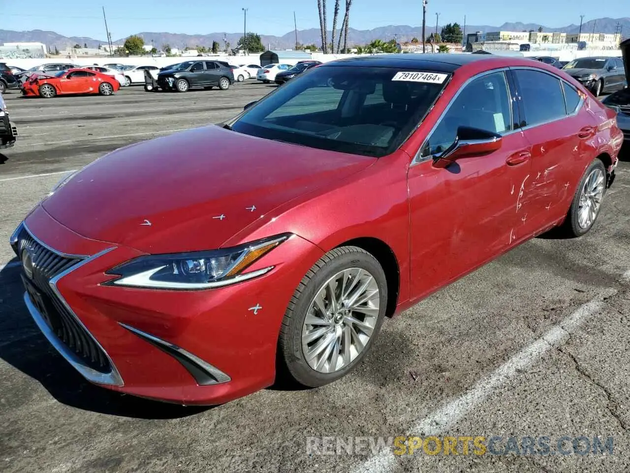 1 Photograph of a damaged car 58ABZ1B16KU047060 LEXUS ES350 2019