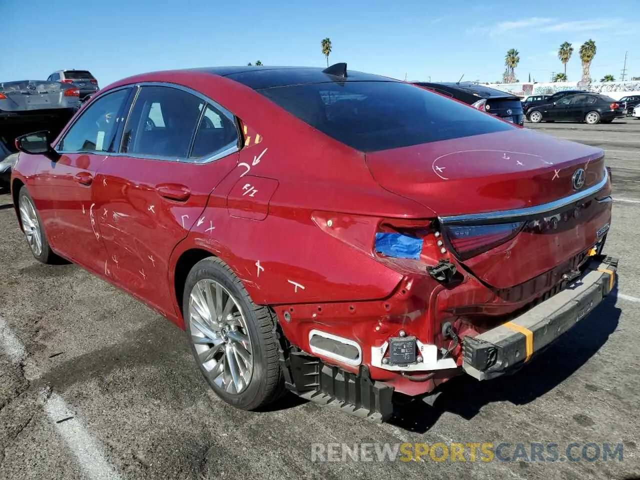 2 Photograph of a damaged car 58ABZ1B16KU047060 LEXUS ES350 2019