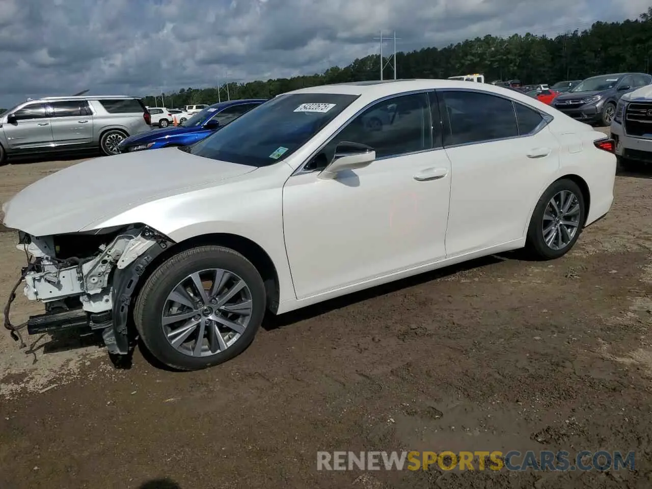 1 Photograph of a damaged car 58ABZ1B17KU043387 LEXUS ES350 2019