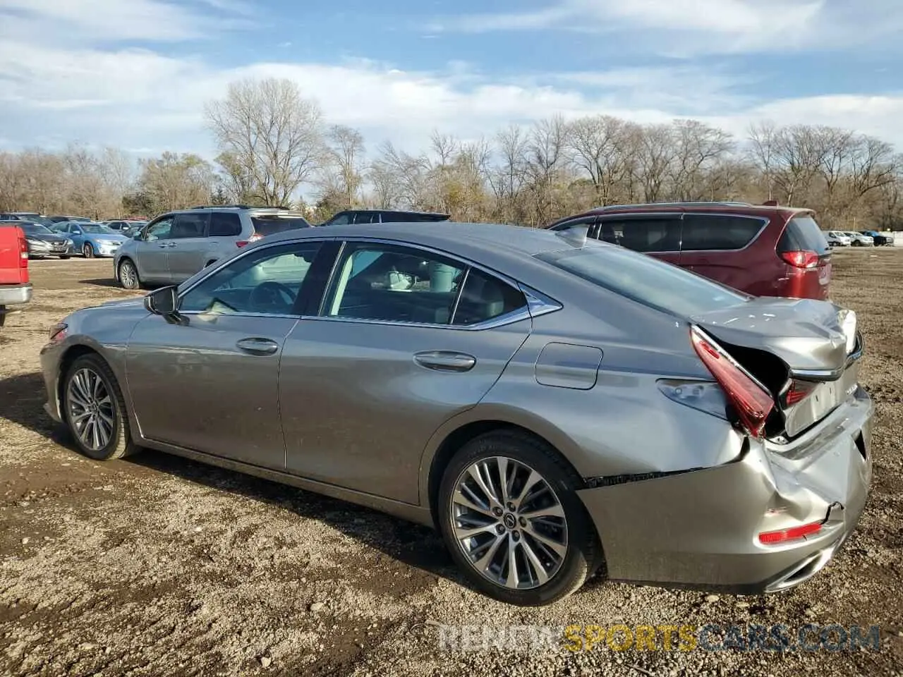 2 Фотография поврежденного автомобиля 58ABZ1B18KU027781 LEXUS ES350 2019