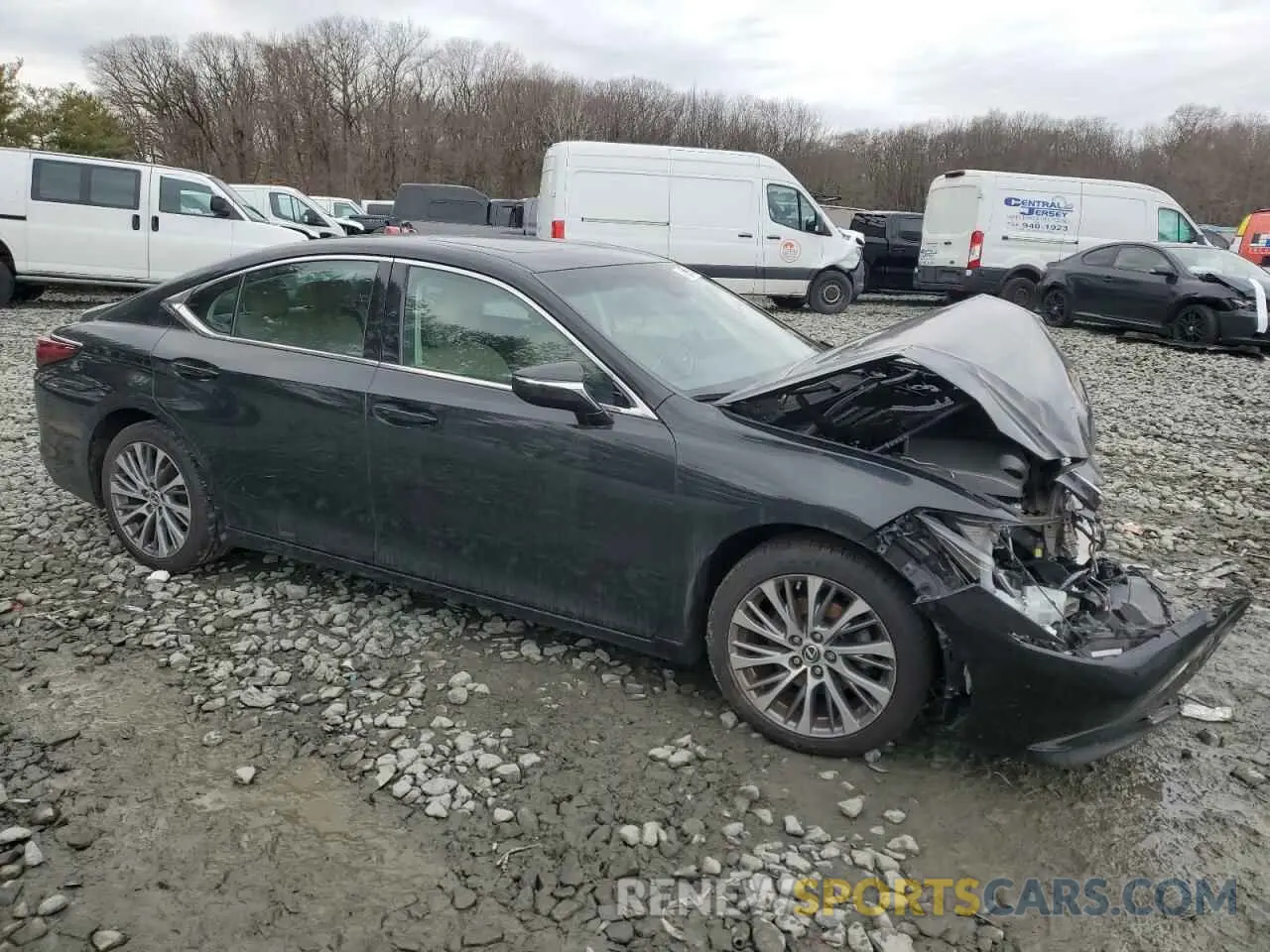 4 Фотография поврежденного автомобиля 58ABZ1B1XKU013266 LEXUS ES350 2019
