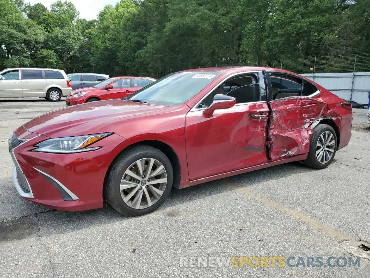 1 Photograph of a damaged car 58ADZ1B14LU069164 LEXUS ES350 2020