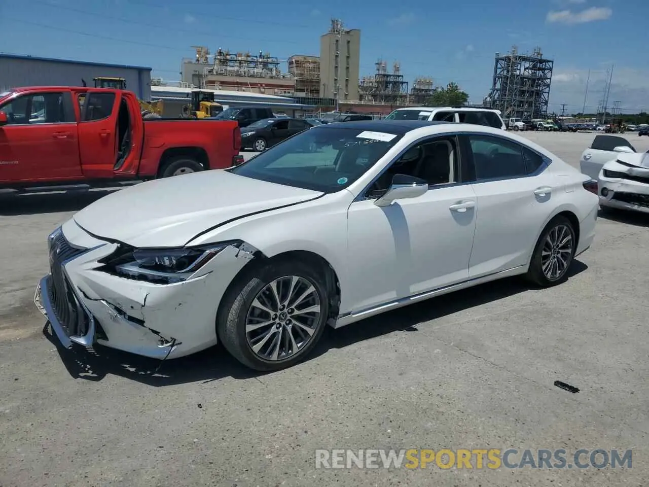 1 Photograph of a damaged car 58ADZ1B1XMU093504 LEXUS ES350 2021