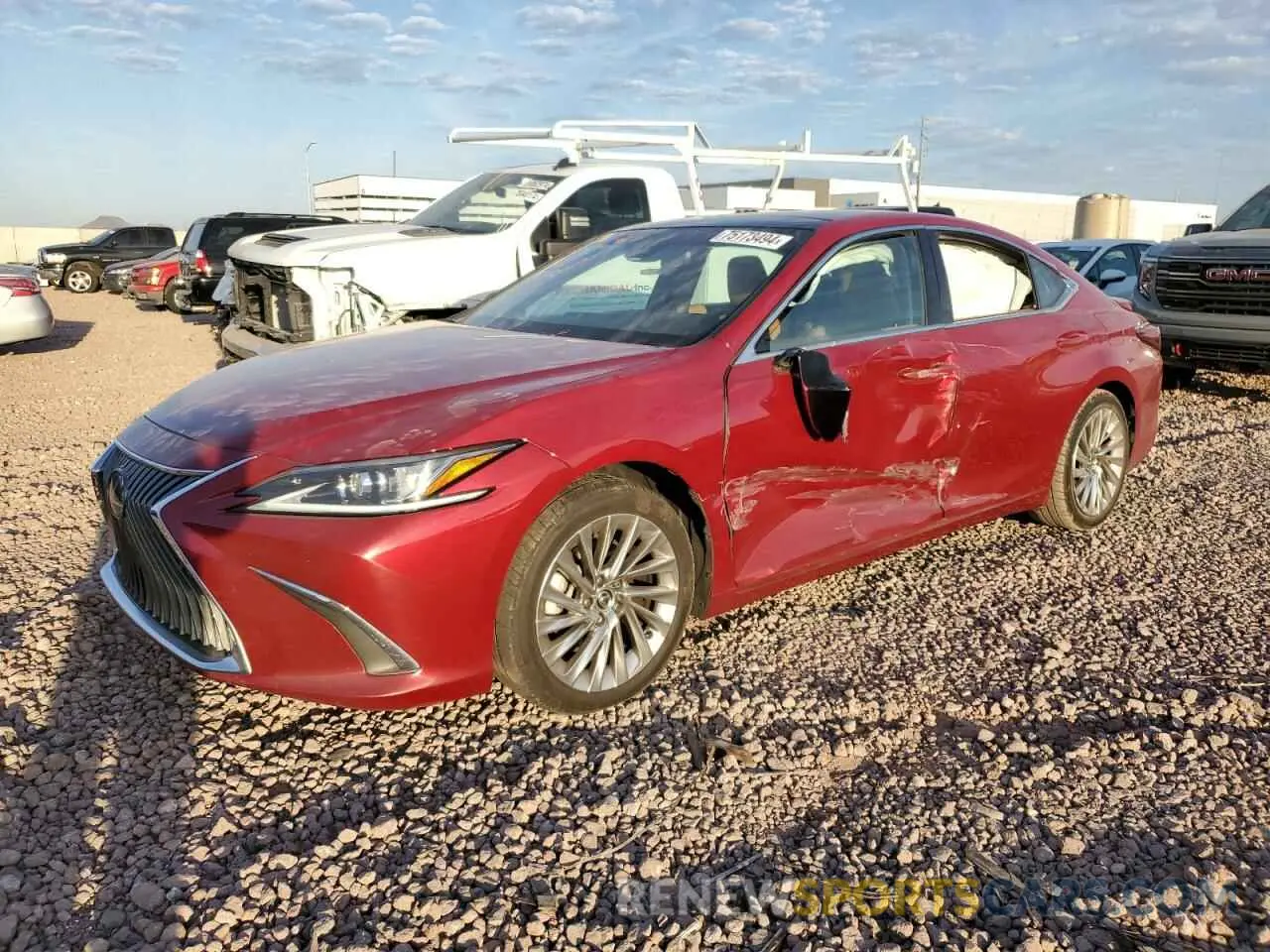 1 Photograph of a damaged car 58AEZ1B18MU107078 LEXUS ES350 2021