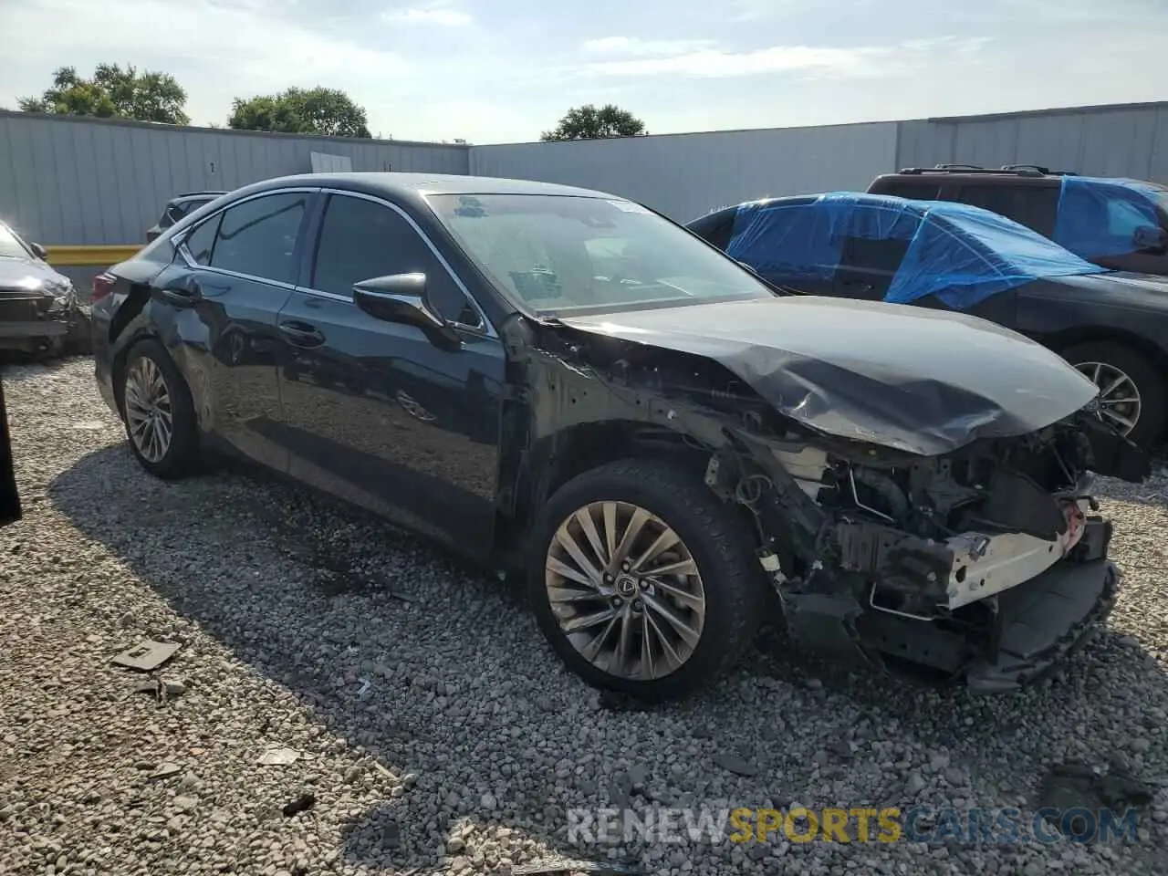 4 Photograph of a damaged car 58AFZ1B16MU109299 LEXUS ES350 2021