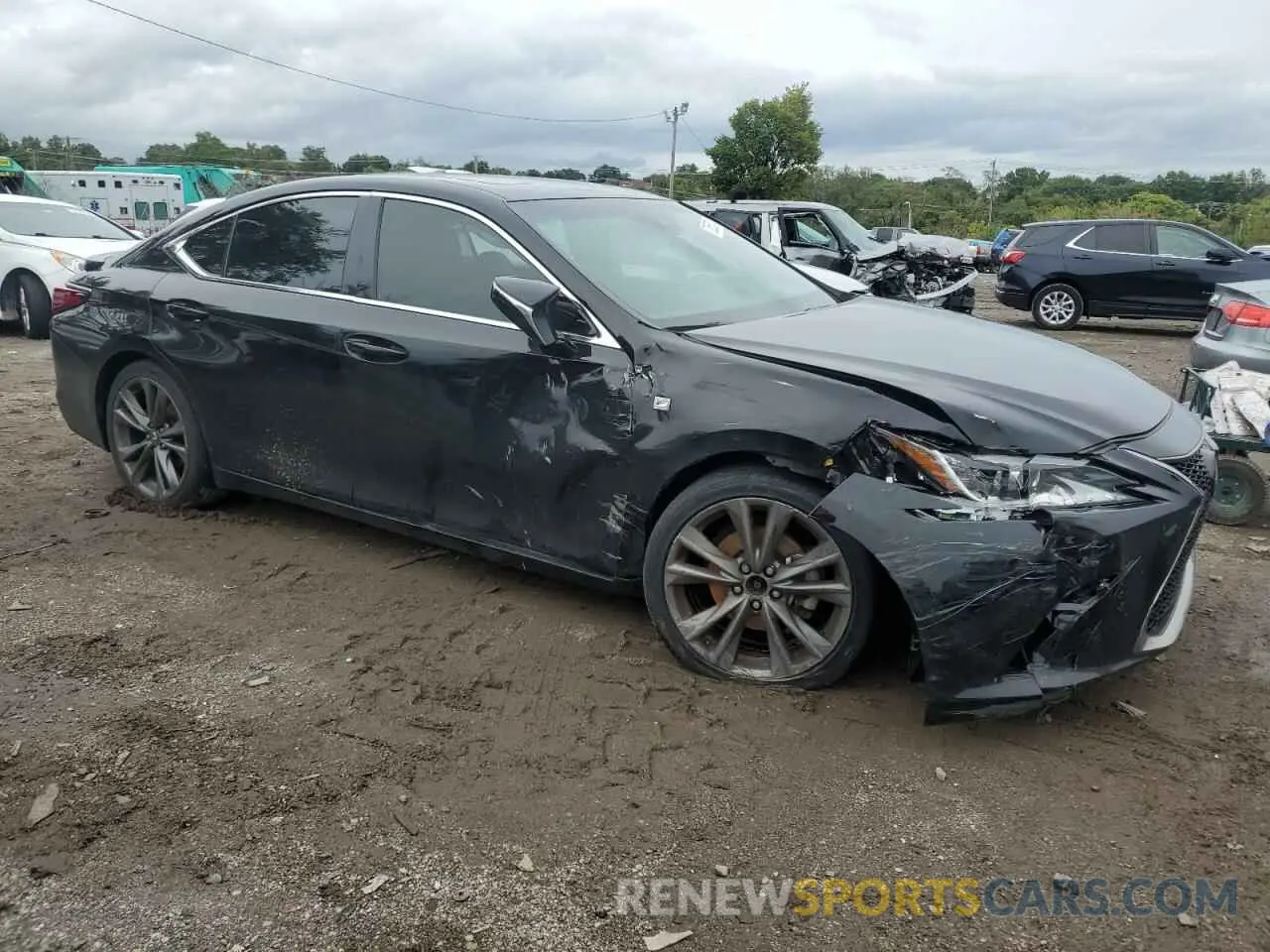 4 Photograph of a damaged car 58AGZ1B16MU089754 LEXUS ES350 2021