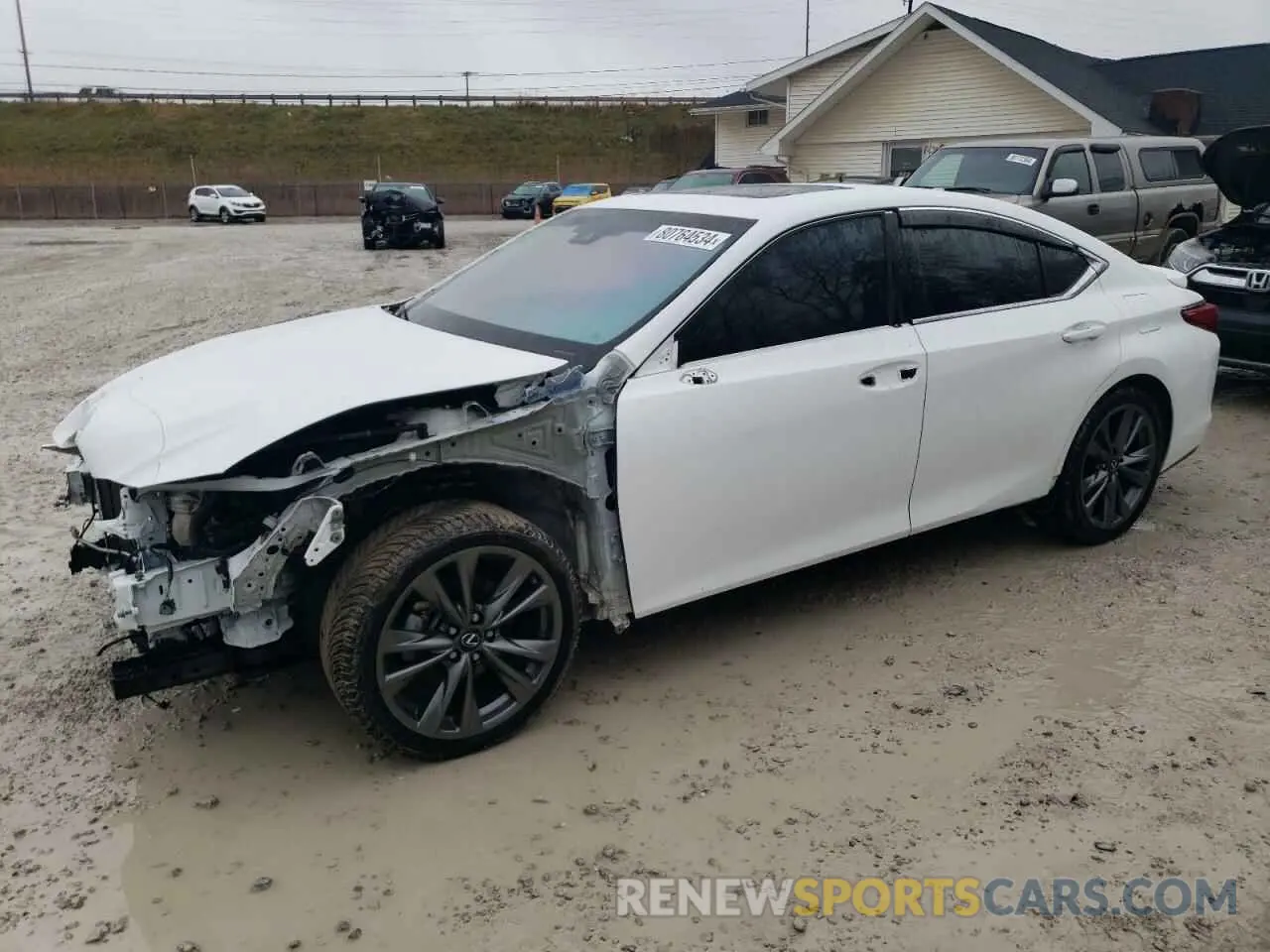 1 Photograph of a damaged car 58AGZ1B16MU110361 LEXUS ES350 2021