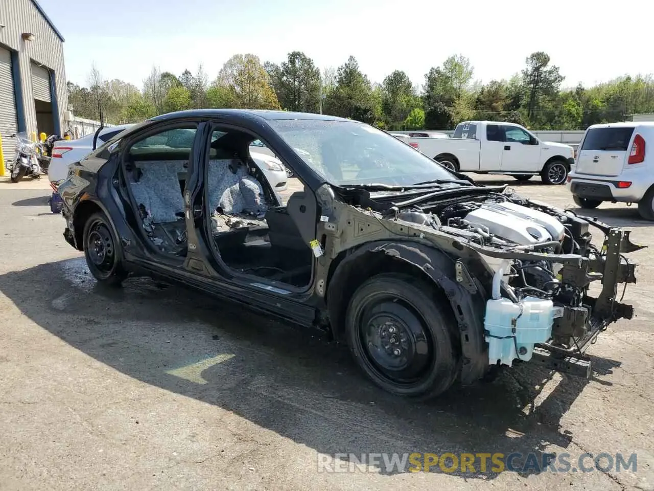 4 Фотография поврежденного автомобиля 58AHZ1B15MU081763 LEXUS ES350 2021