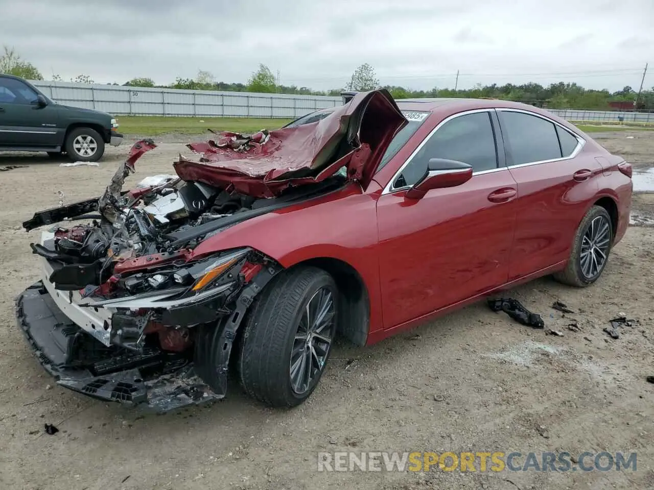 1 Photograph of a damaged car 58AEZ1B13NU122203 LEXUS ES350 2022