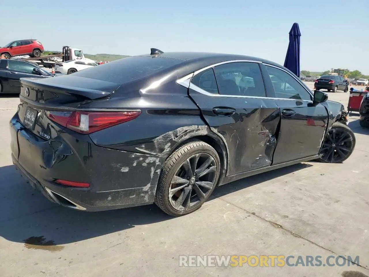 3 Photograph of a damaged car 58AGZ1B19NU114857 LEXUS ES350 2022