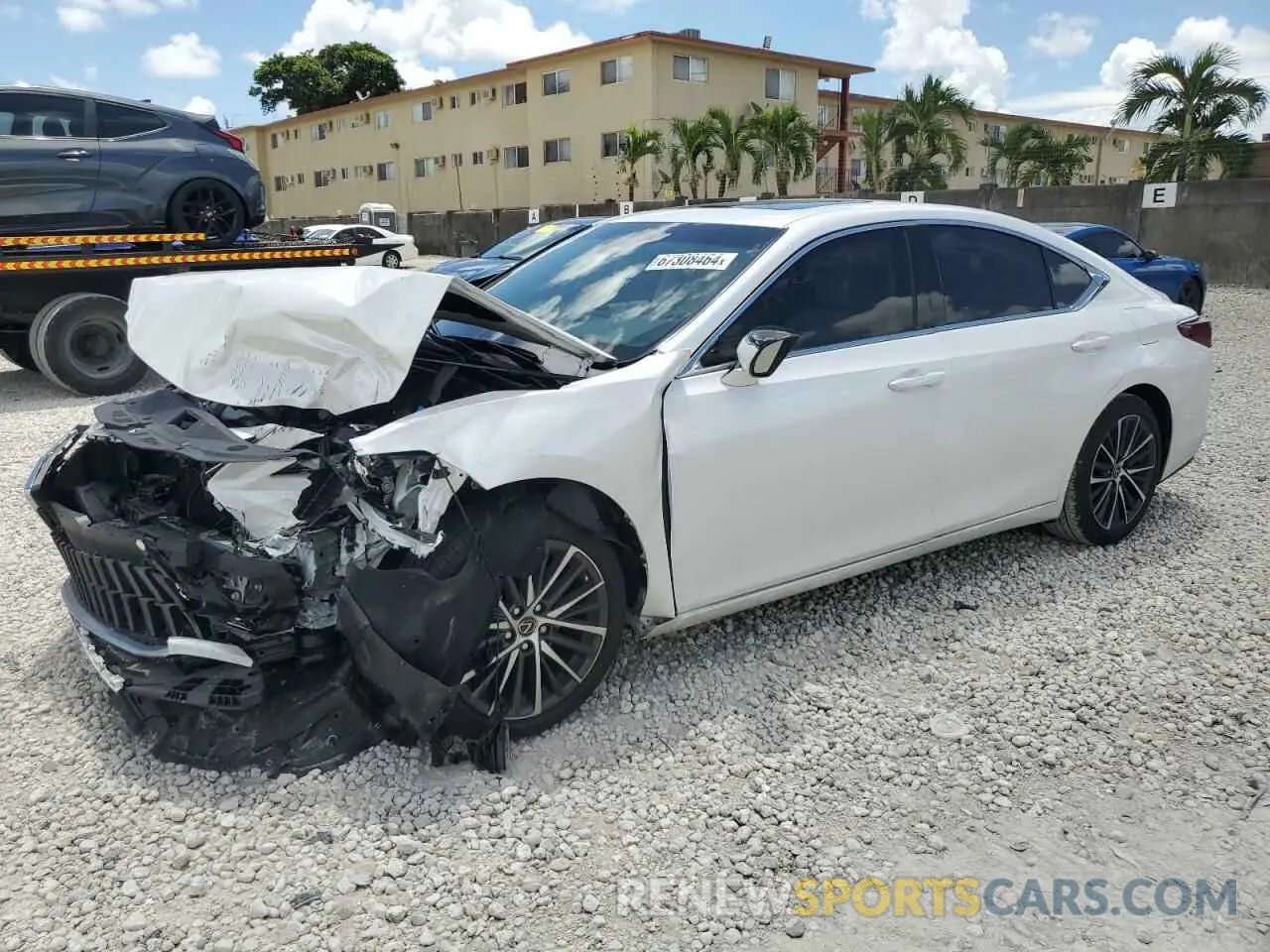 1 Photograph of a damaged car 58ADZ1B17PU157390 LEXUS ES350 2023