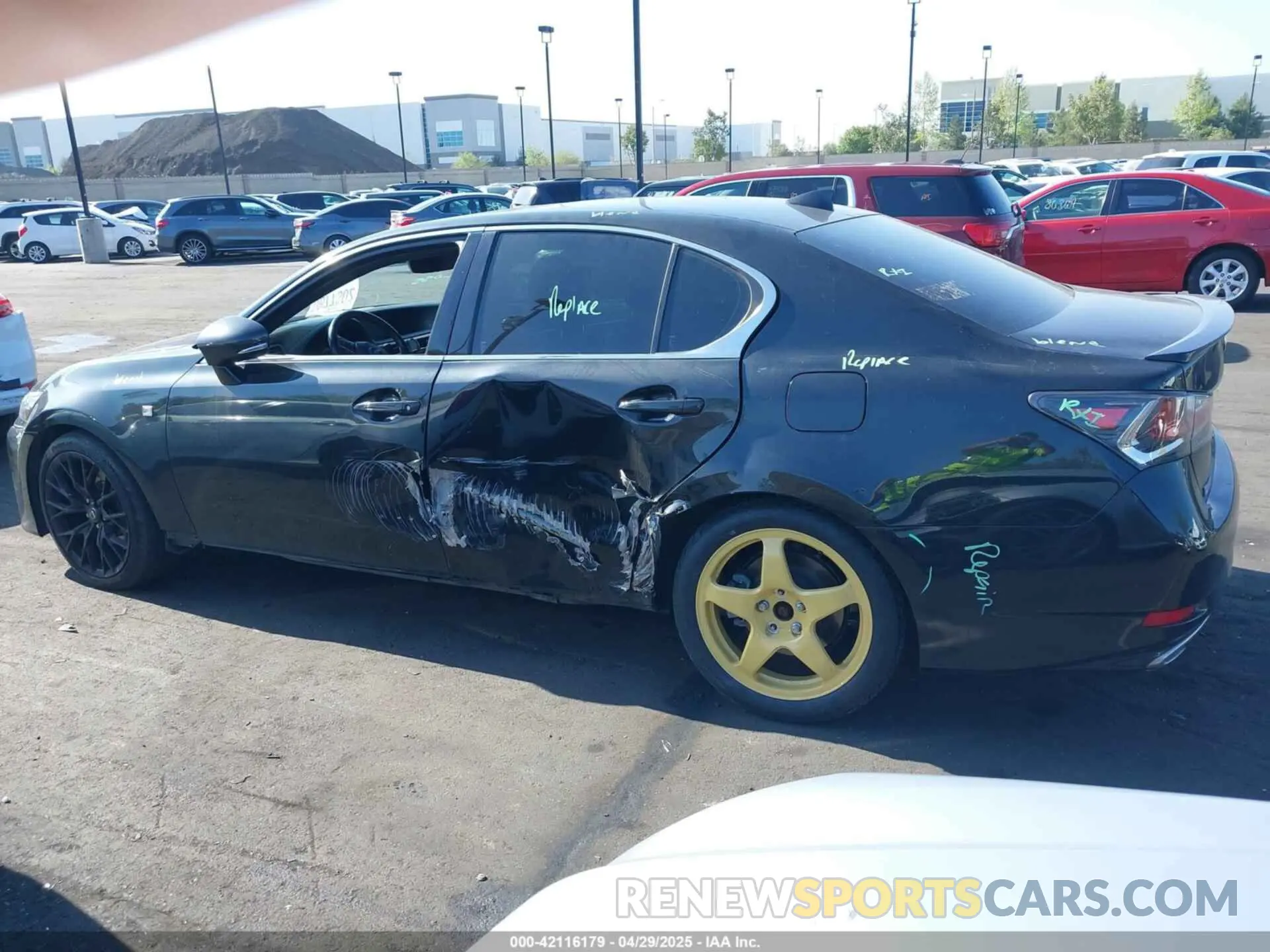 6 Photograph of a damaged car JTHBZ1BL0KA017002 LEXUS GS 350 2019