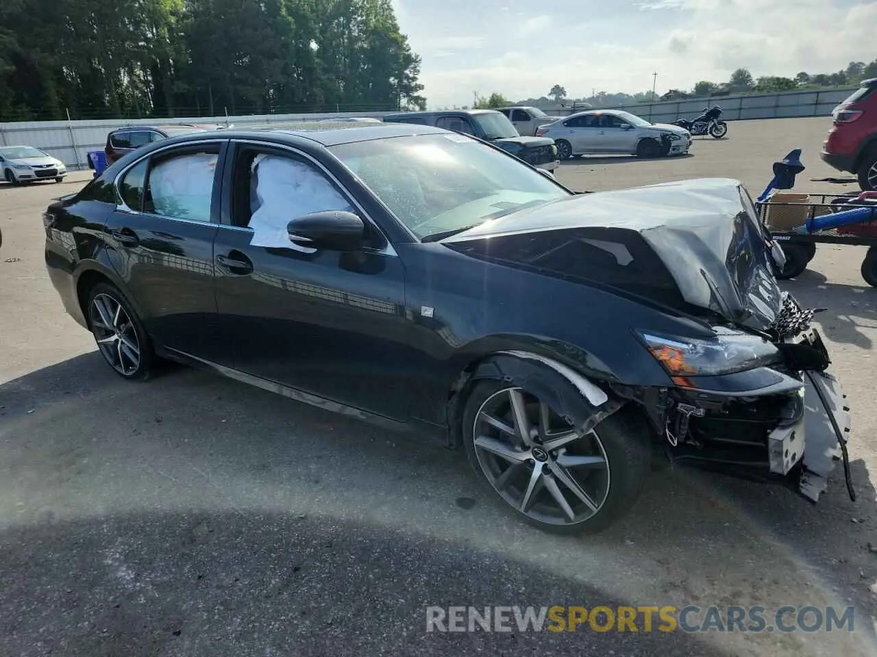4 Photograph of a damaged car JTHCZ1BL3KA011831 LEXUS GS350 2019