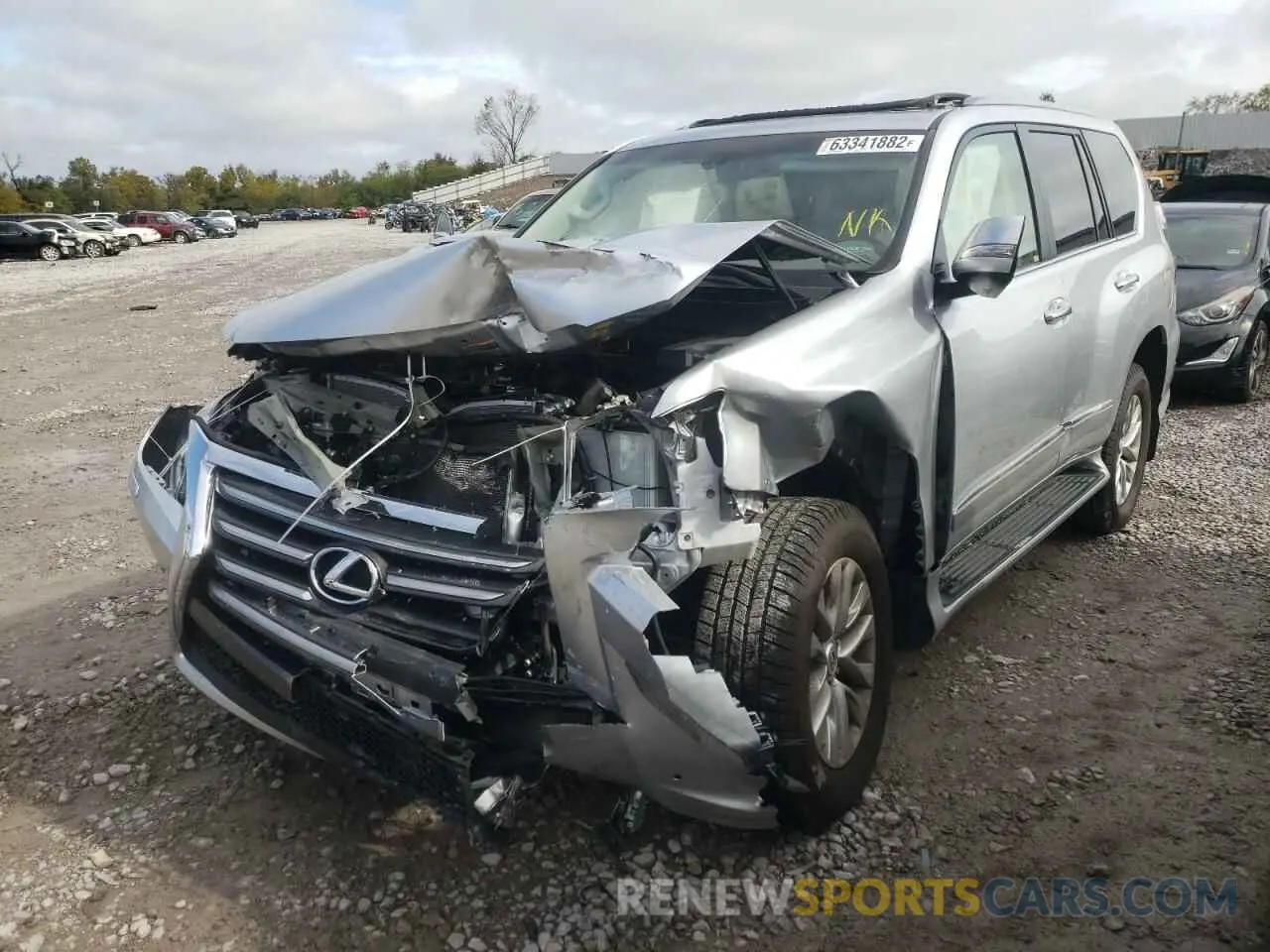 2 Фотография поврежденного автомобиля JTJBM7FX2K5222472 LEXUS GX 2019