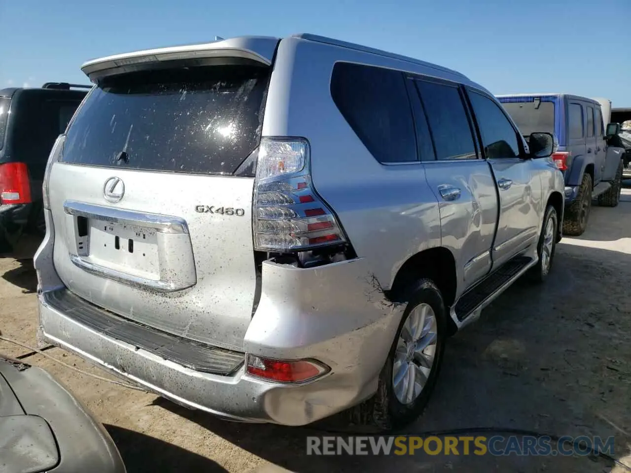4 Фотография поврежденного автомобиля JTJBM7FX4K5210923 LEXUS GX 2019