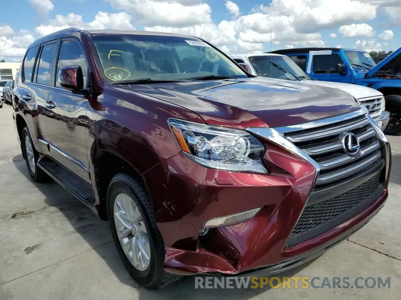 1 Photograph of a damaged car JTJBM7FXXK5225250 LEXUS GX 2019